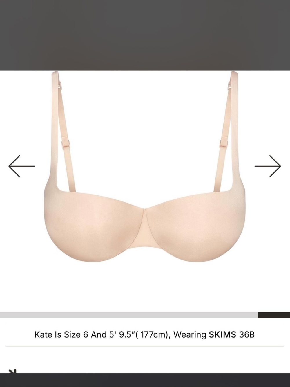 Skims Strapless Balconette Push-up Bra